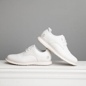 STROLL Golf Shoes White Leather Sz 12 Transitional Performance Apparel Traction